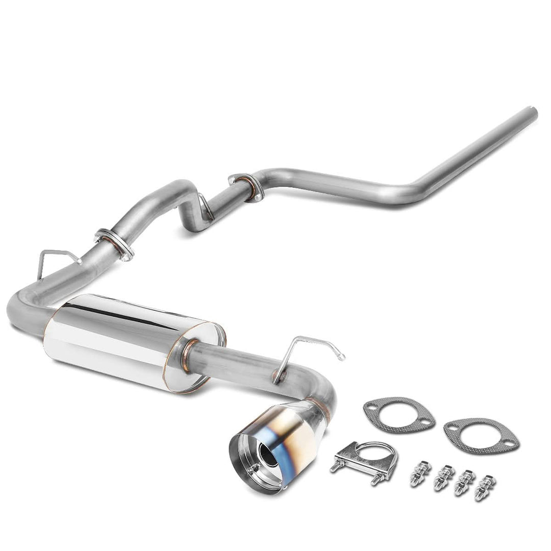 00-05 Dodge Neon Single Burnt Tip Catback Exhaust - Stainless Steel