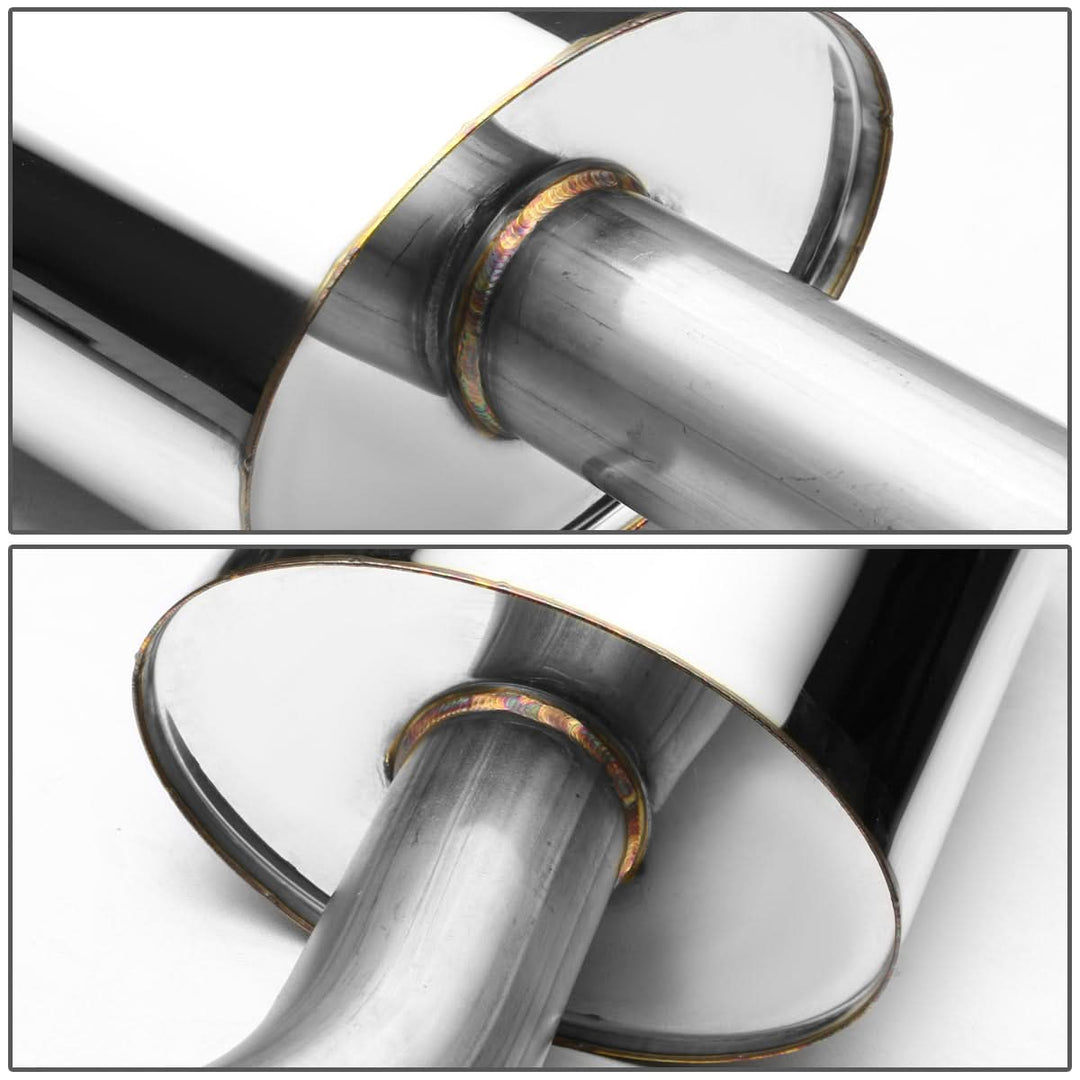 2000-2005 Dodge Neon Single Rolled Tip Catback Exhaust Stainless Steel
