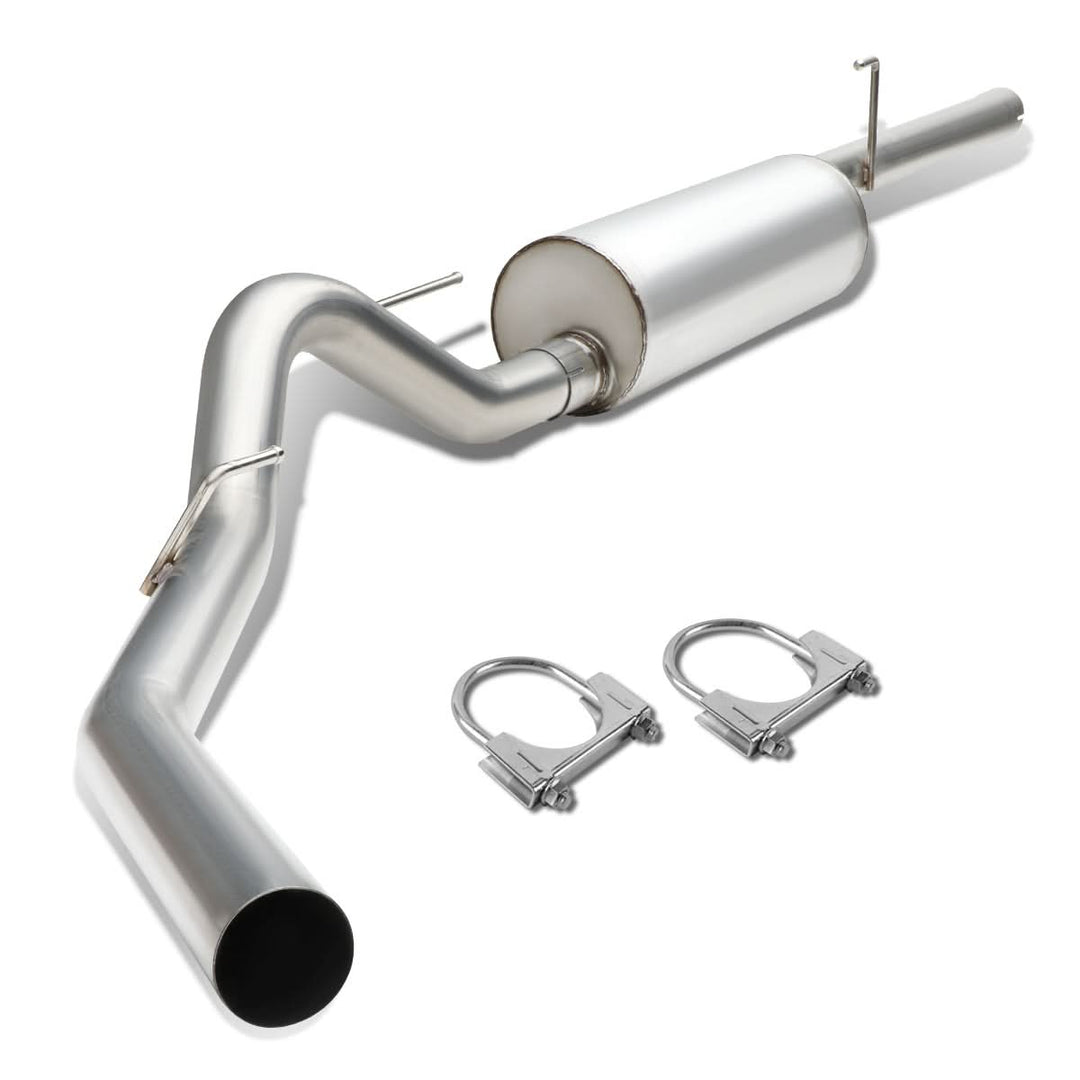 10-14 Ford F-150 6.2L Extended Cab Single Tip Catback Exhaust - Stainless Steel
