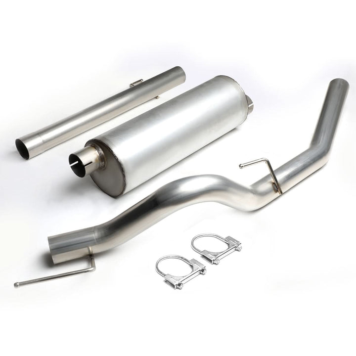 10-14 Ford F-150 6.2L Extended Cab Single Tip Catback Exhaust - Stainless Steel