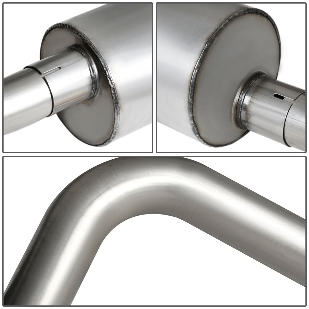 10-14 Ford F-150 6.2L Extended Cab Single Tip Catback Exhaust - Stainless Steel