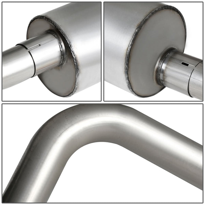 10-14 Ford F-150 6.2L Extended Cab Single Tip Catback Exhaust - Stainless Steel