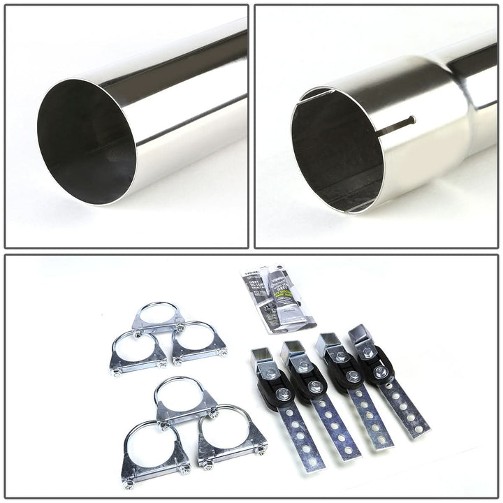 2004-2010 Ford F-150 Type-2 Style Catback Exhaust Stainless Steel