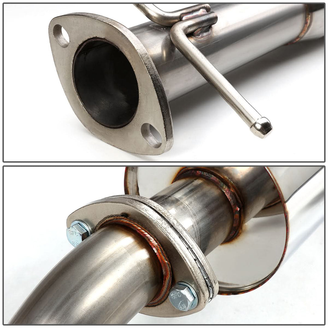 00-04 Ford Focus Single Tip Catback Exhaust Stainless Steel