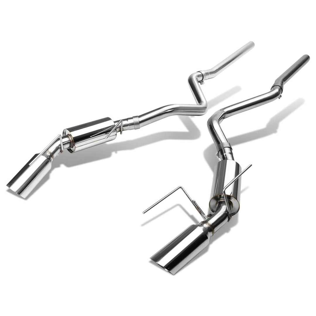 05-09 Ford Mustang 4.6L V8 Catback Exhaust - Dual Tip Stainless Steel