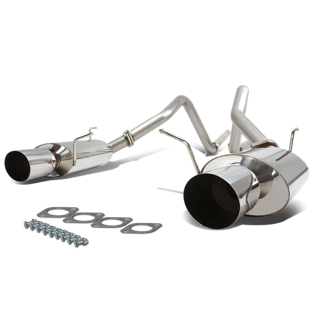 11-14 Ford Mustang 3.7L V6 Dual Tip Catback Exhaust Stainless Steel
