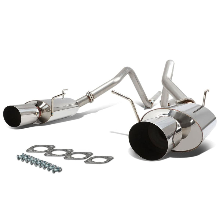 11-14 Ford Mustang 3.7L V6 Dual Tip Catback Exhaust Stainless Steel
