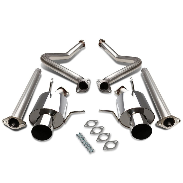 11-14 Ford Mustang 3.7L V6 Dual Tip Catback Exhaust Stainless Steel