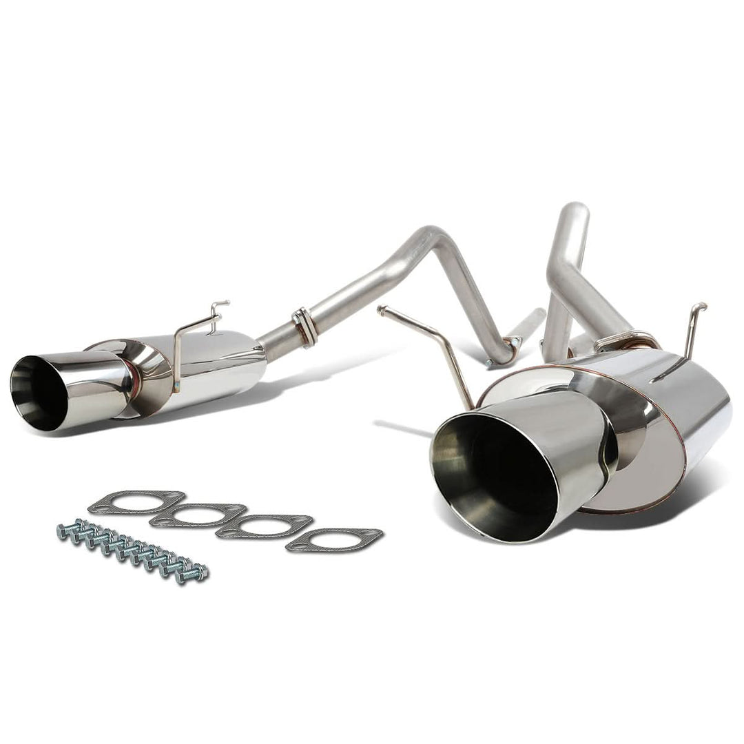 2011-2014 Ford Mustang 3.7L V6 Catback Exhaust Dual Rolled Tip Stainless Steel