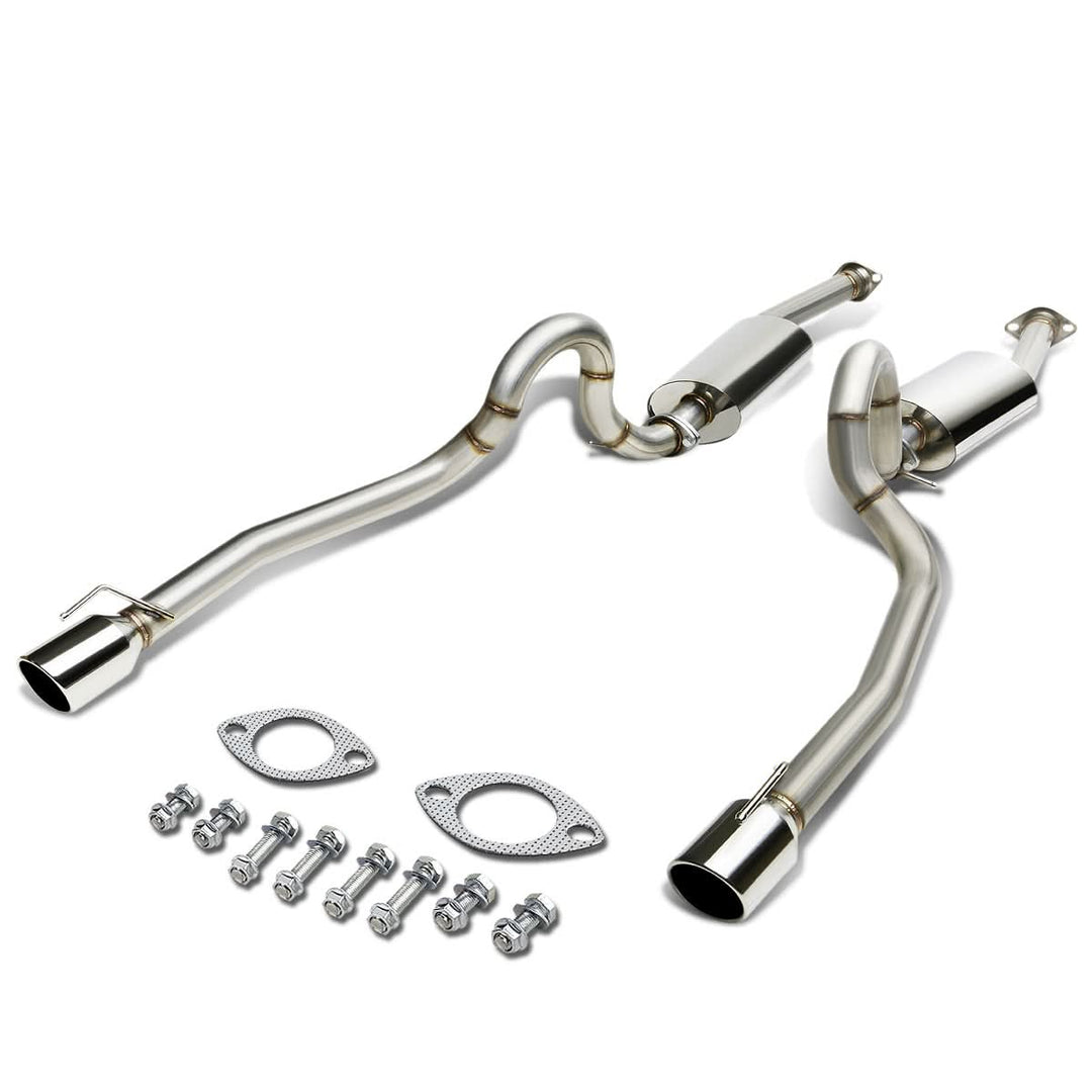 1996-2004 Ford Mustang V8 Catback Exhaust Dual Round Tip Stainless Steel