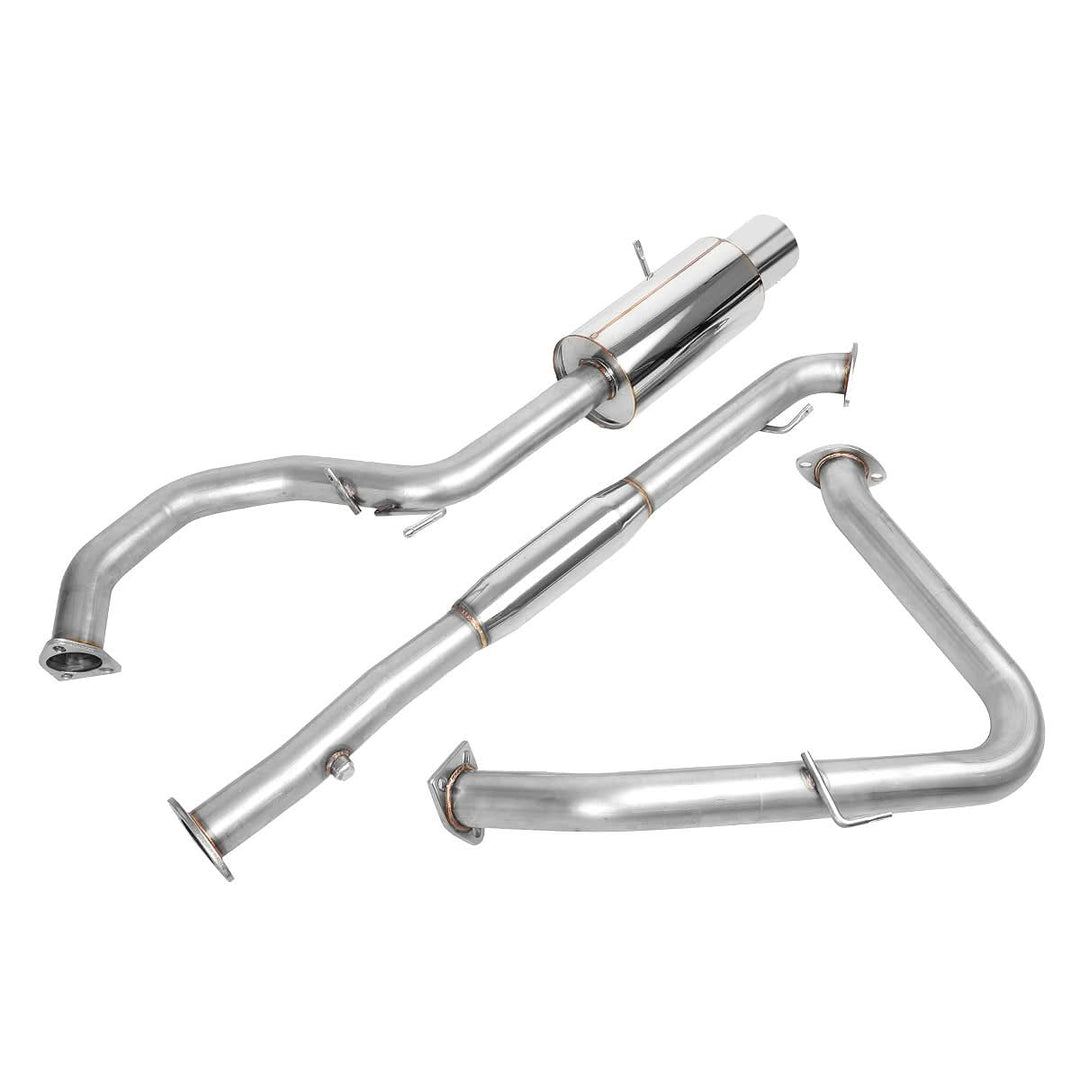 1999-2003 Mitsubishi Galant Single Tip Catback Exhaust Stainless Steel