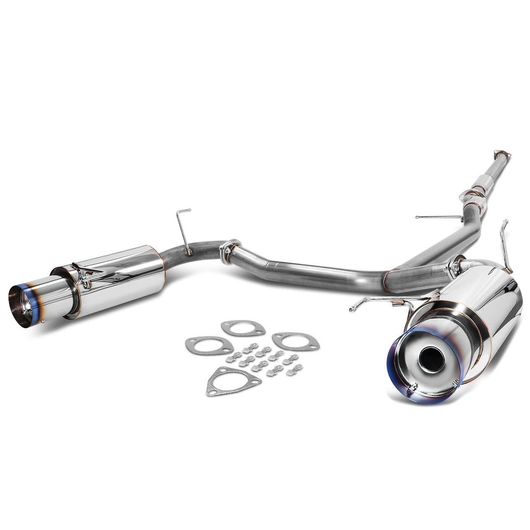 98-02 Honda Accord V6 Dual Burnt Tip Catback Exhaust Stainless Steel