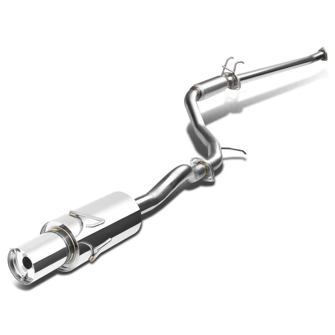 06-08 Honda Civic EX Single Tip Catback Exhaust - Stainless Steel
