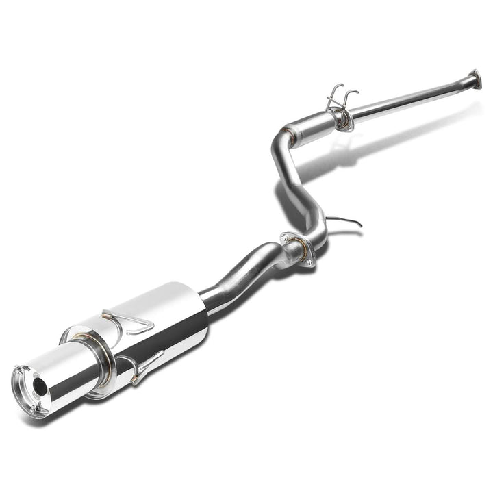 06-08 Honda Civic EX Single Tip Catback Exhaust - Stainless Steel