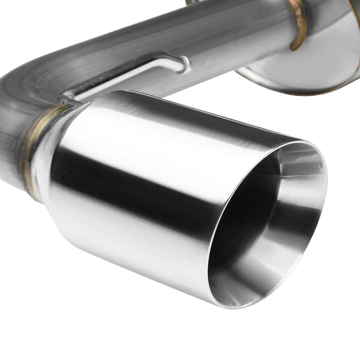 1988-1991 Honda Civic Single Rolled Tip Catback Exhaust Stainless Steel