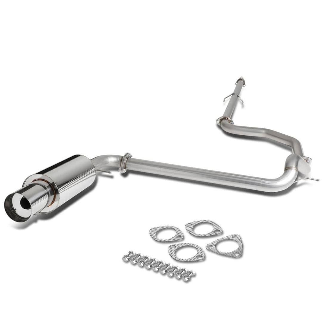 88-91 Honda Civic 4-Door Catback Exhaust Single Tip Stainless Steel
