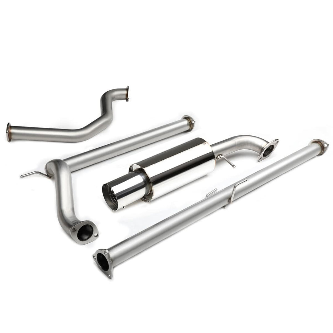 88-91 Honda Civic 4-Door Catback Exhaust Single Tip Stainless Steel