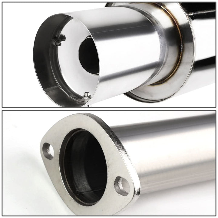 88-91 Honda Civic 4-Door Catback Exhaust Single Tip Stainless Steel