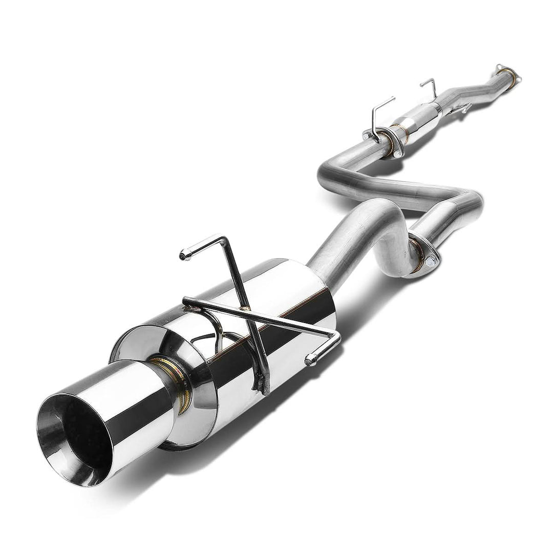 96-00 Honda Civic 3-Door Catback Exhaust Single Rolled Tip Stainless Steel