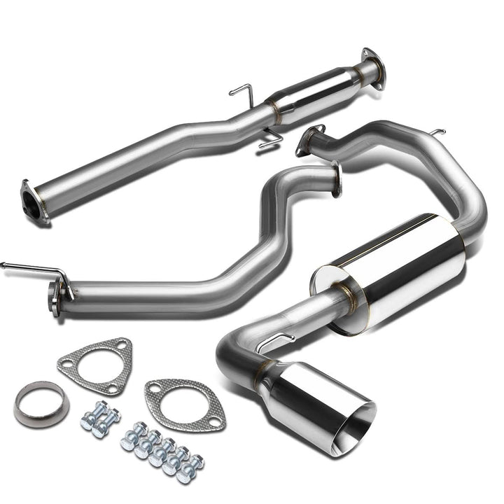 88-91 Honda CRX Catback Exhaust Single Rolled Tip Stainless Steel