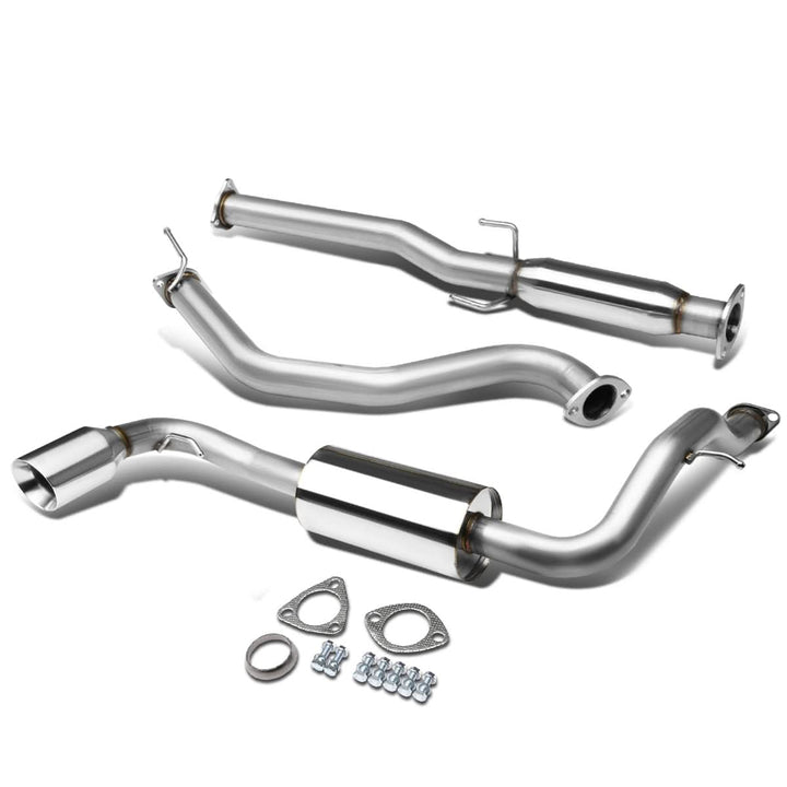88-91 Honda CRX Catback Exhaust Single Rolled Tip Stainless Steel