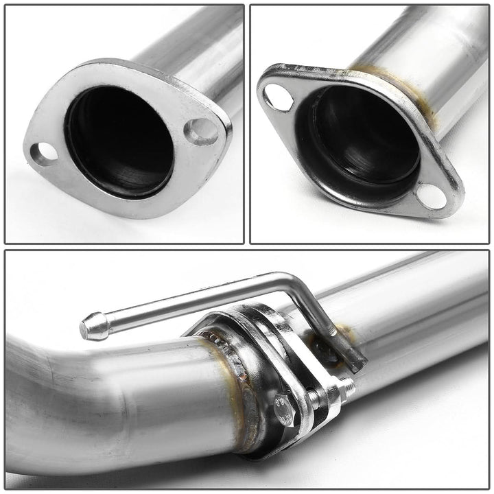 88-91 Honda CRX Catback Exhaust Single Rolled Tip Stainless Steel