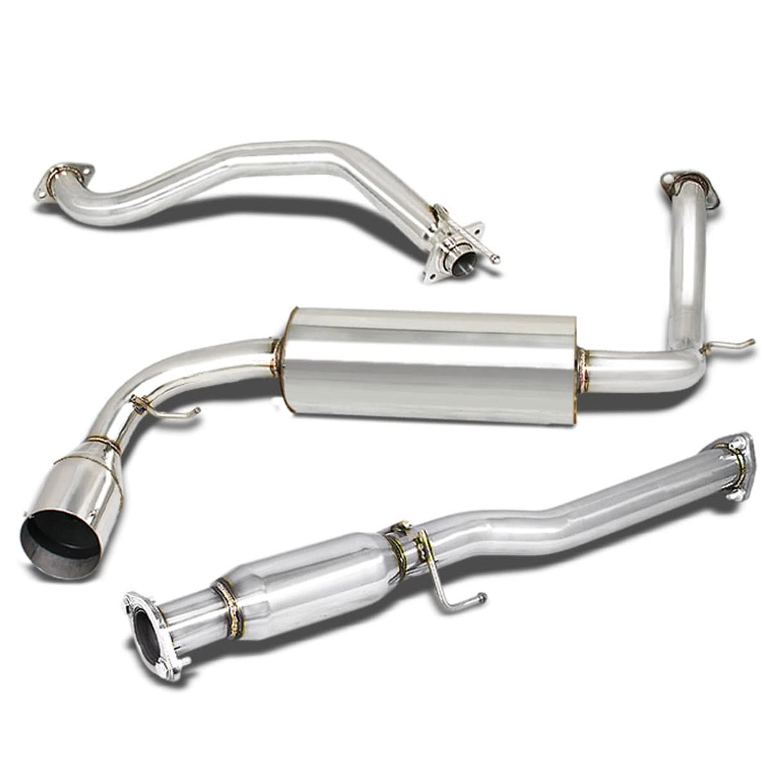 1988-1991 Honda CRX Single Tip Catback Exhaust - Stainless Steel