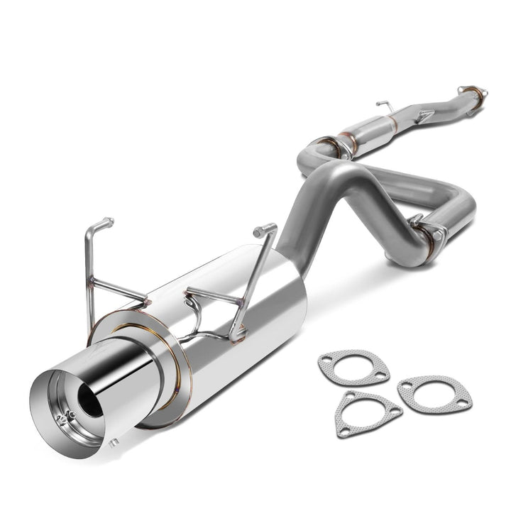 93-97 Honda Del Sol Single Tip Catback Exhaust Stainless Steel