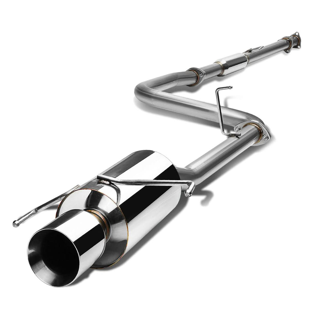 1997-2001 Honda Prelude Single Rolled Tip Catback Exhaust - Stainless Steel