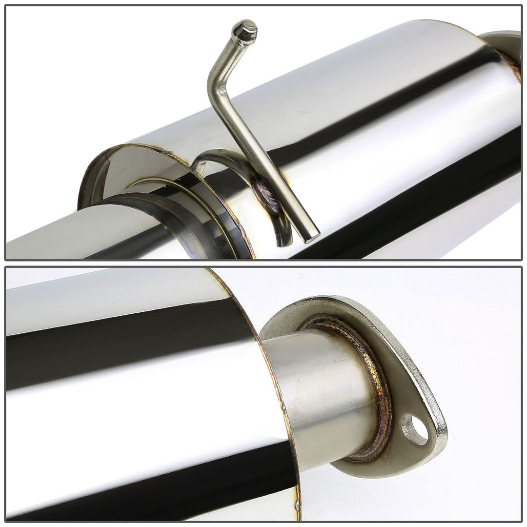 03-08 Hyundai Tiburon 2.0L Catback Exhaust Single Rolled Tip Stainless Steel