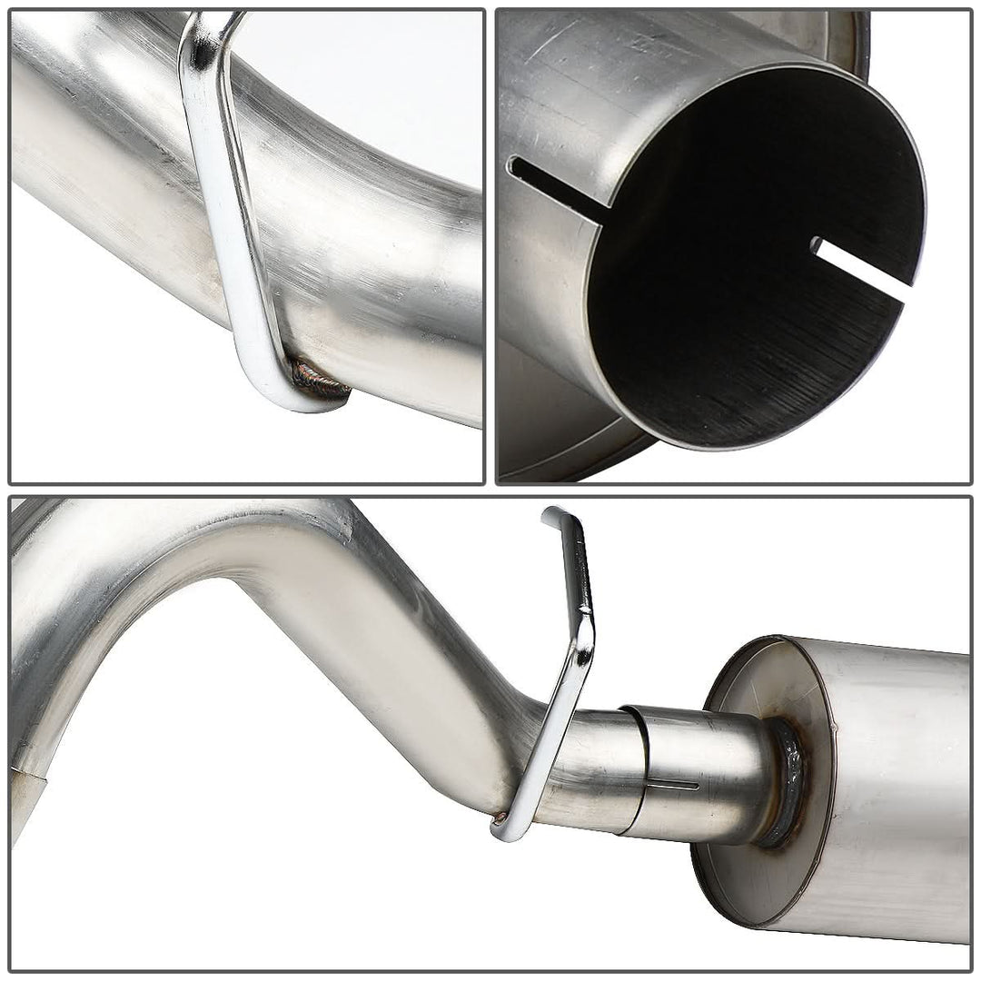 1986-2001 Jeep Cherokee Single Catback Exhaust System - Stainless Steel