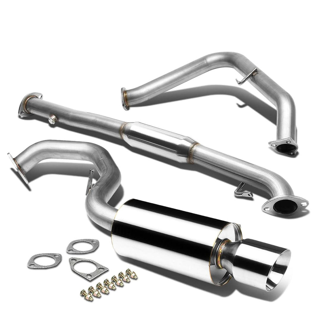 2000-2005 Mitsubishi Eclipse Catback Exhaust Single Rolled Tip Stainless