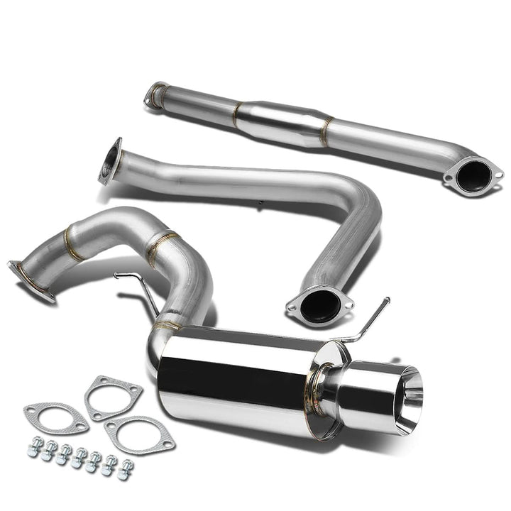 2000-2005 Mitsubishi Eclipse Single Rolled Tip Catback Exhaust Stainless Steel