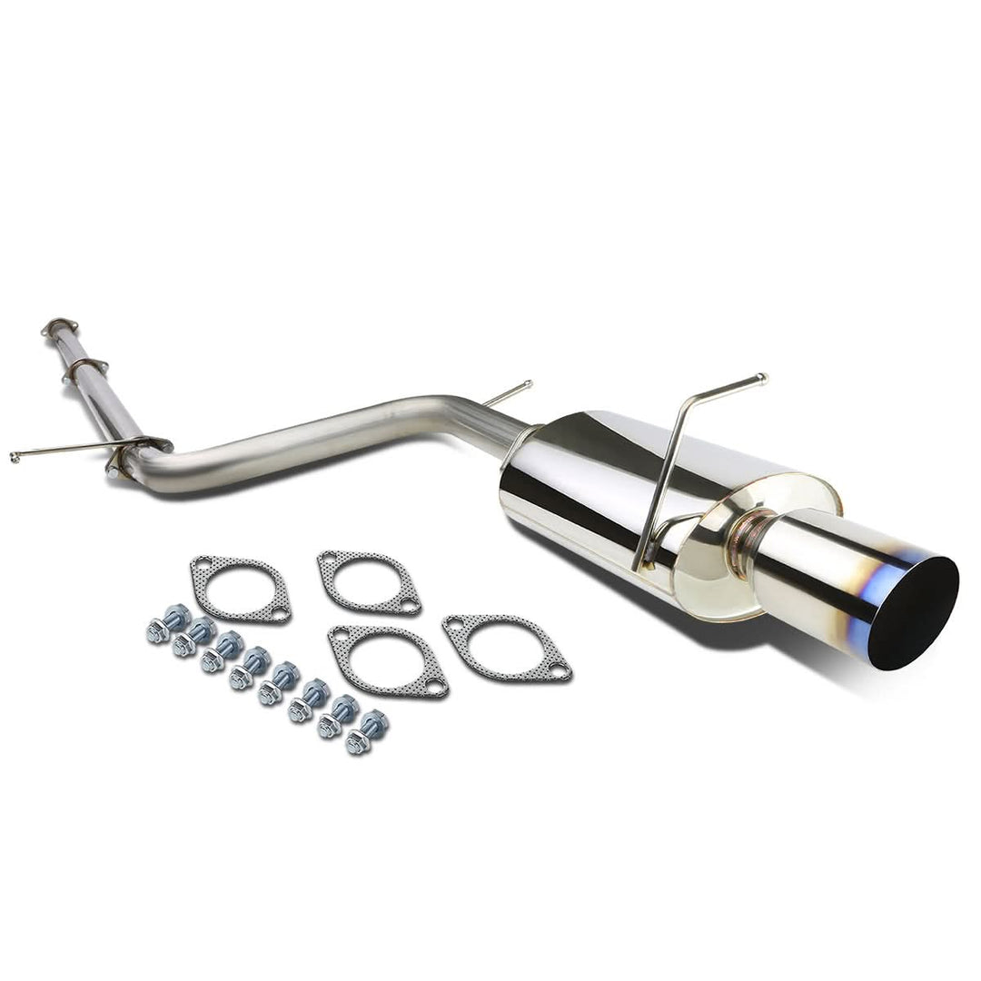 2006-2012 Mitsubishi Eclipse Catback Exhaust Single Burnt Tip Stainless Steel