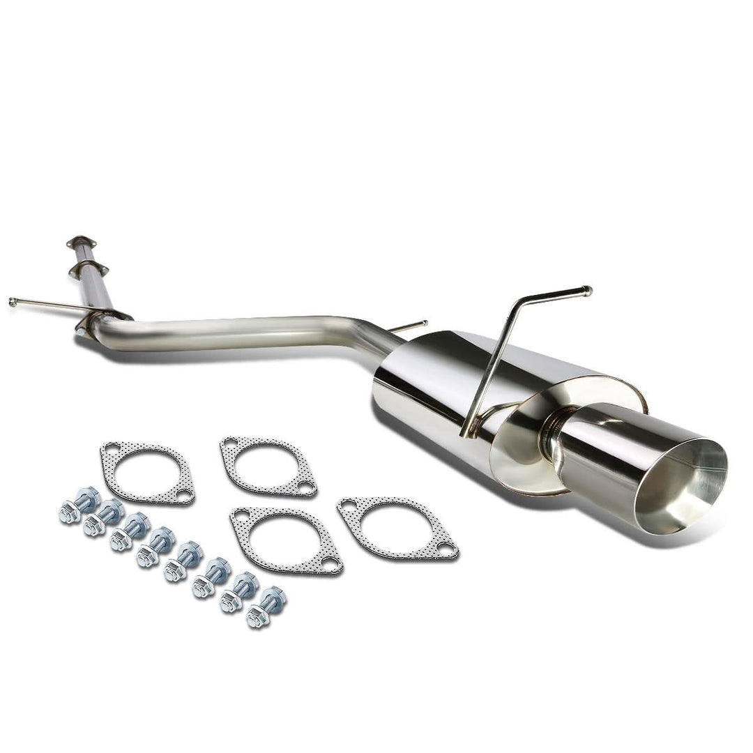 06-12 Mitsubishi Eclipse Single Rolled Tip Catback Exhaust Stainless Steel