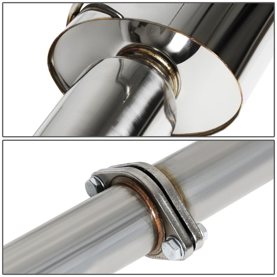 2006-2009 Mitsubishi Eclipse V6 Single Tip Catback Exhaust Stainless Steel
