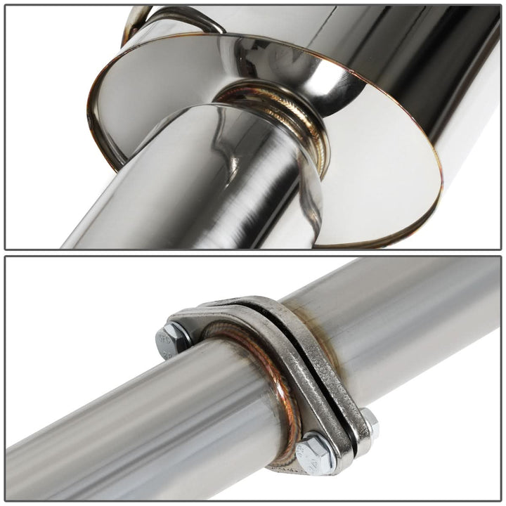 2006-2009 Mitsubishi Eclipse V6 Single Tip Catback Exhaust Stainless Steel