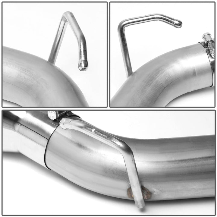 10-15 Chevrolet Camaro 6.2L Axelback Dual Rolled Tip Exhaust Stainless Steel