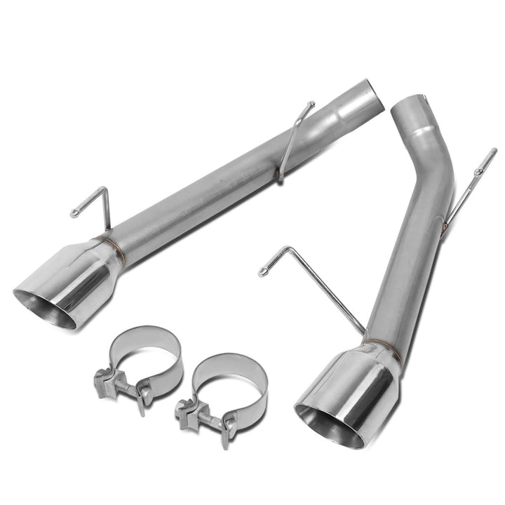 2005-2010 Ford Mustang Axleback Exhaust Dual Rolled Tip Stainless Steel