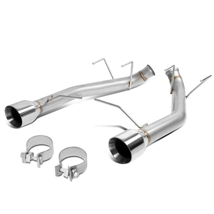 11-14 Ford Mustang 3.7L Axelback Exhaust Dual Rolled Tip Stainless Steel