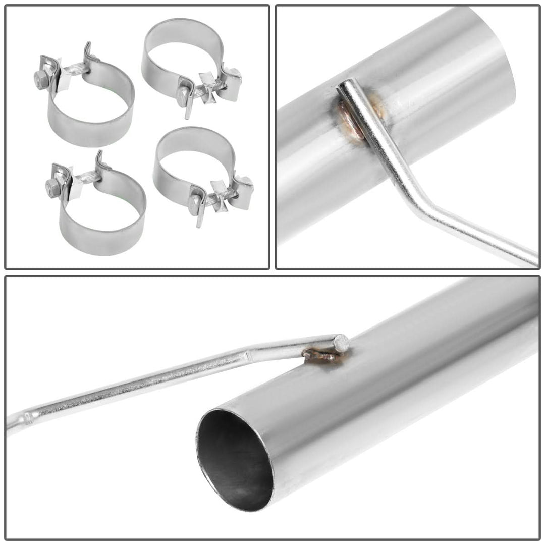 2015-2017 Ford Mustang 2.3L EcoBoost Axleback Exhaust Stainless Steel