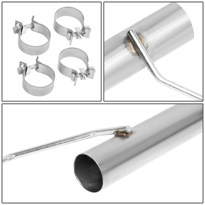 2015-2017 Ford Mustang 2.3L EcoBoost Axleback Exhaust Stainless Steel