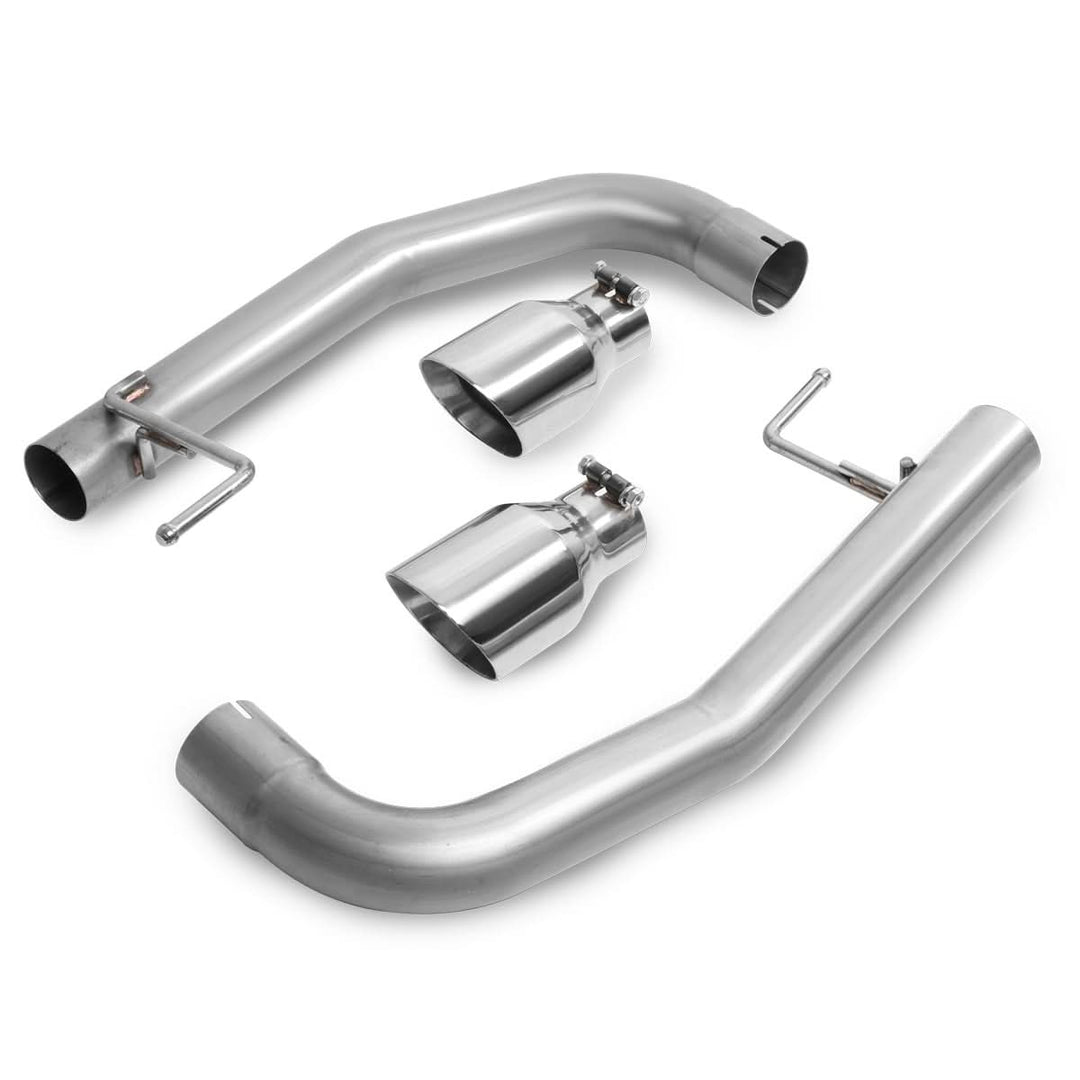 2015-2017 Ford Mustang 5.0L Axleback Exhaust Dual Rolled Tip Stainless Steel