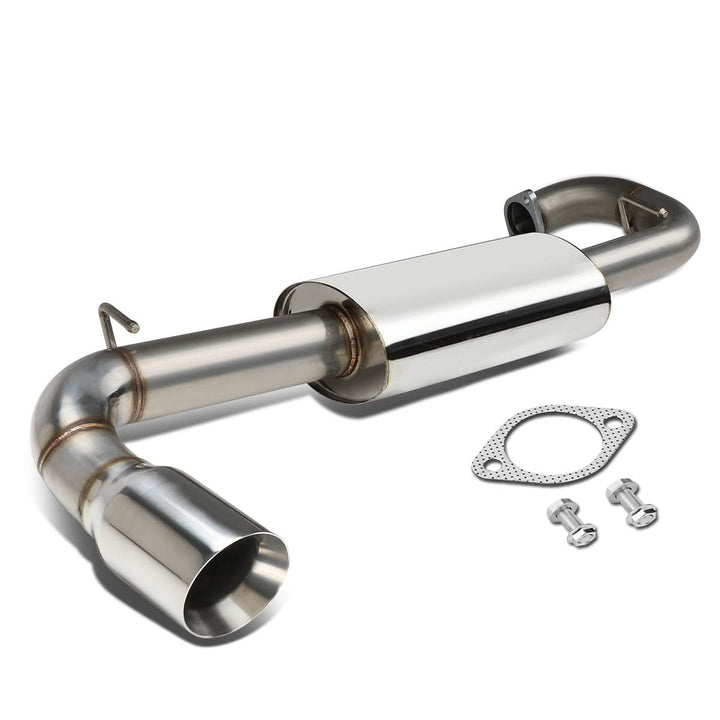 2011-2016 Scion tC Axle Back Exhaust Single Rolled Tip Stainless Steel