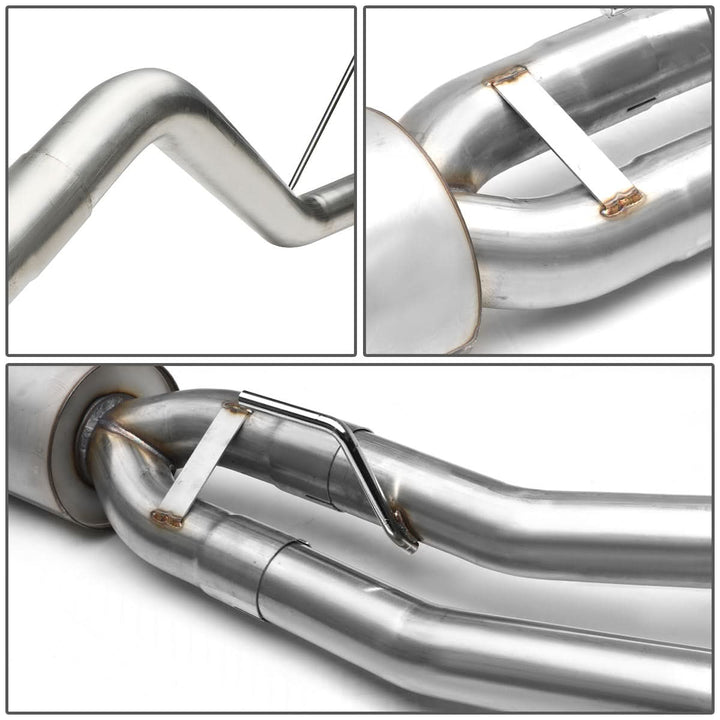 2005-2017 Nissan Frontier Single Tip Catback Exhaust - Stainless Steel