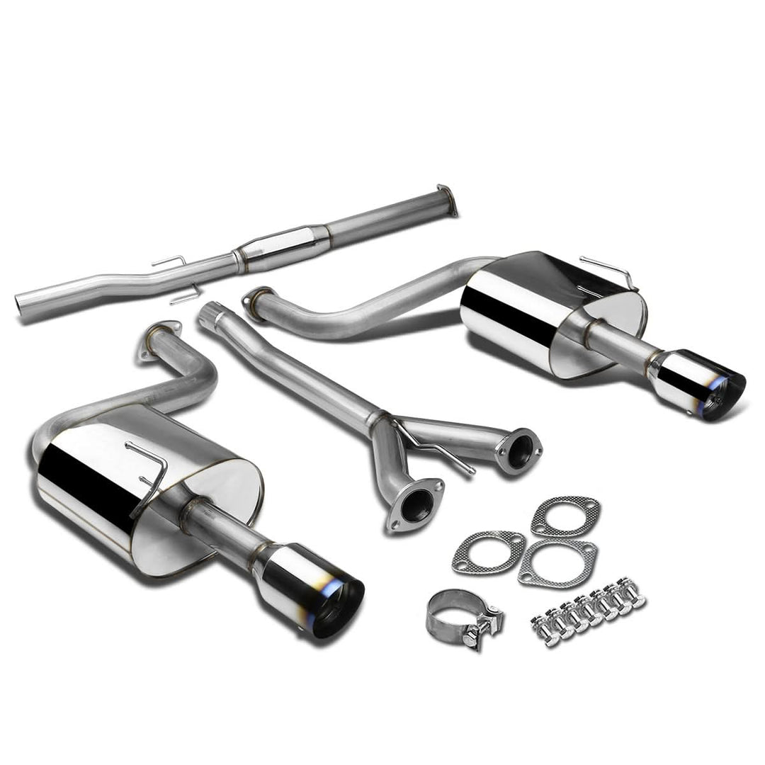 2009-2015 Nissan Maxima Catback Exhaust System Dual Burnt Tips Stainless