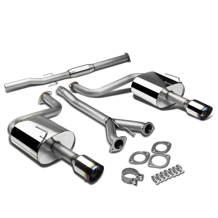 2009-2015 Nissan Maxima Catback Exhaust System Dual Burnt Tips Stainless
