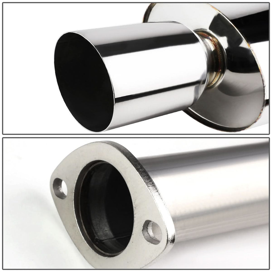 88-91 Honda Civic 4-Door OEM Style Catback Exhaust Stainless Steel
