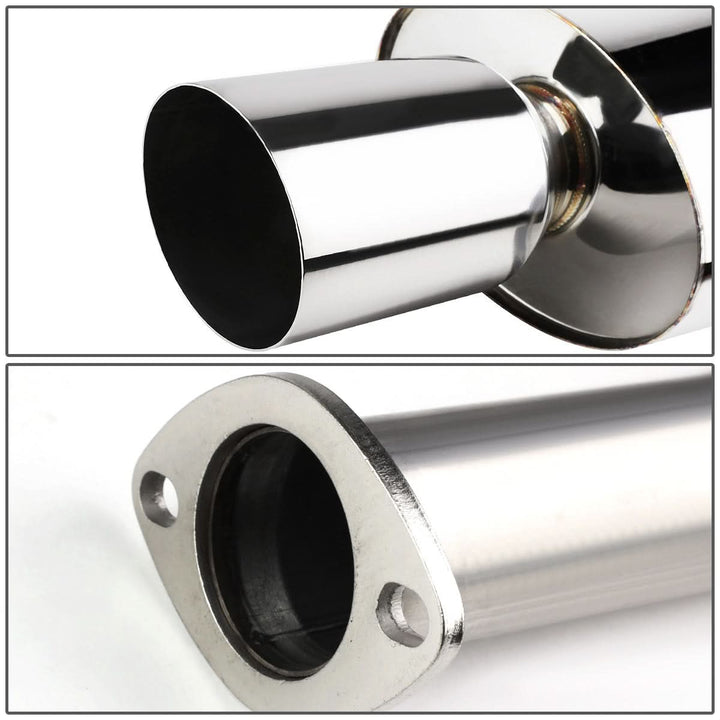 88-91 Honda Civic 4-Door OEM Style Catback Exhaust Stainless Steel
