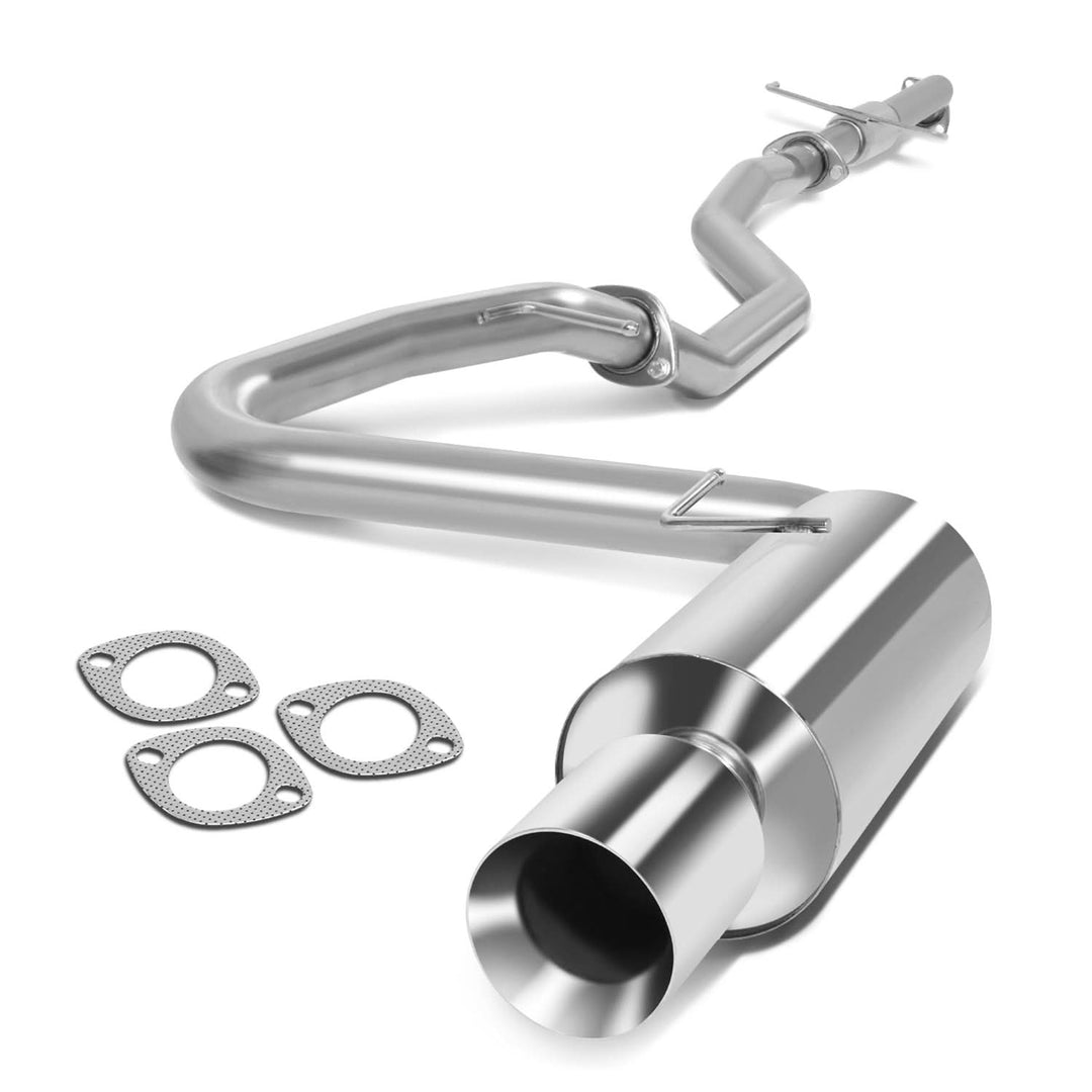 05-10 Scion tC Single Rolled Tip Catback Exhaust Stainless Steel